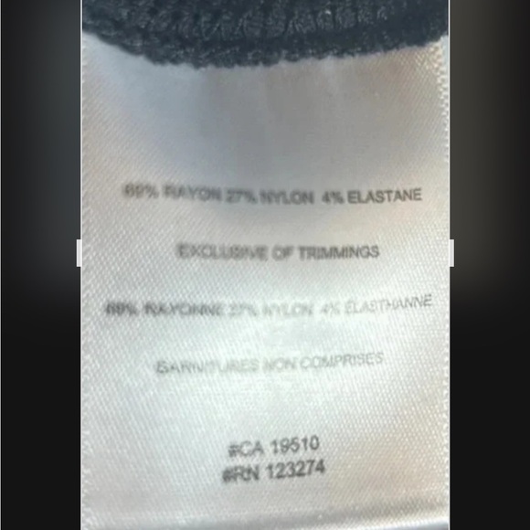 Vintage LOLE Black midi dress,quarter front zip,empire waist,comfy, stylish,NWT - Picture 10 of 12